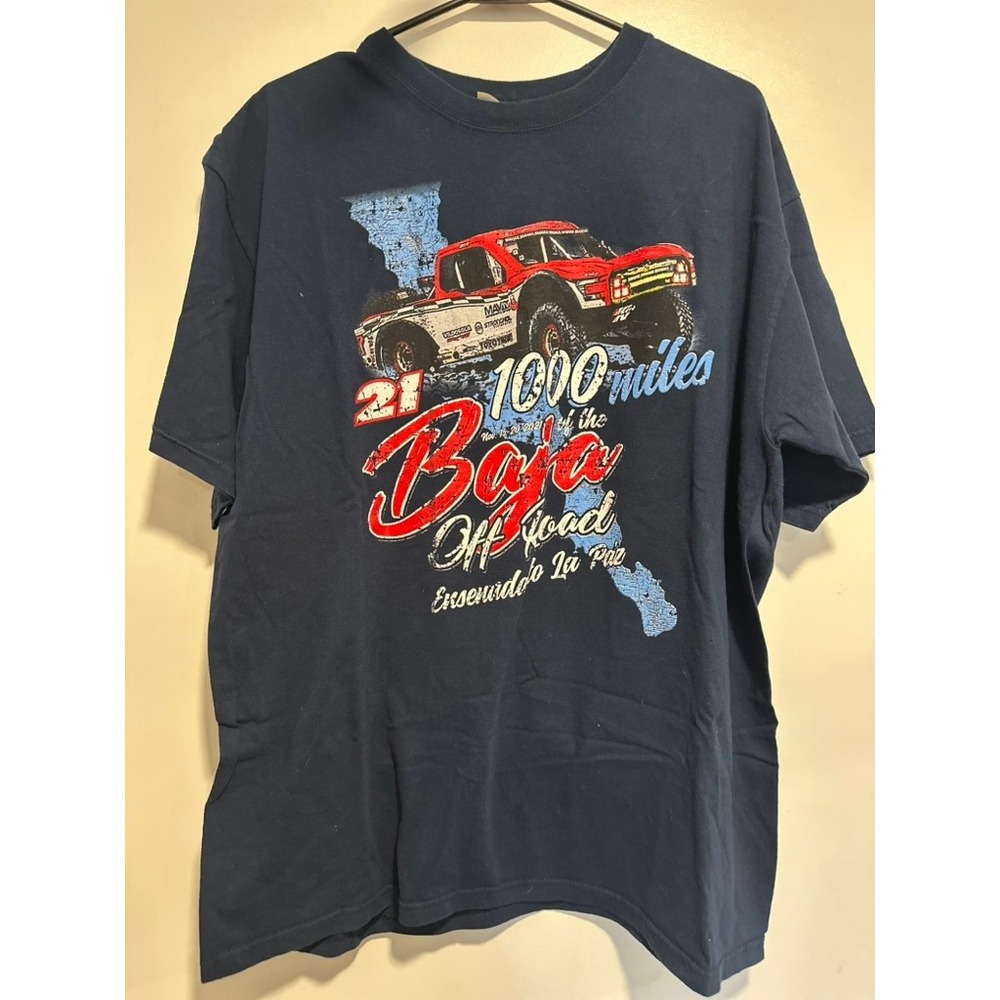 Yazbek Baja 1000 Off Road Racing Graphic y2k style tee SzXL streetwear Cotton